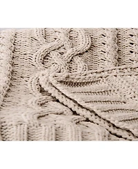 Happycare Textiles Knitted Luxury Chenille Throw, 51" x 67"