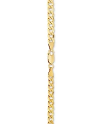 Flat Curb Link 22" Chain Necklace (5mm) 18k Gold-Plated Sterling Silver or