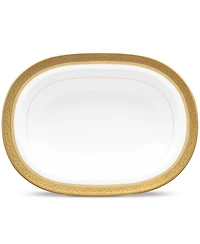Noritake Summit Gold Oval Vegetable Bowl, 24 Oz.