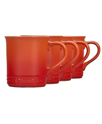 Le Creuset 14 oz. Stoneware Set of Four Coffee Mugs