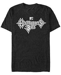 Fifth Sun Men's Headbangers Ball Metal Text Short Sleeve T- shirt