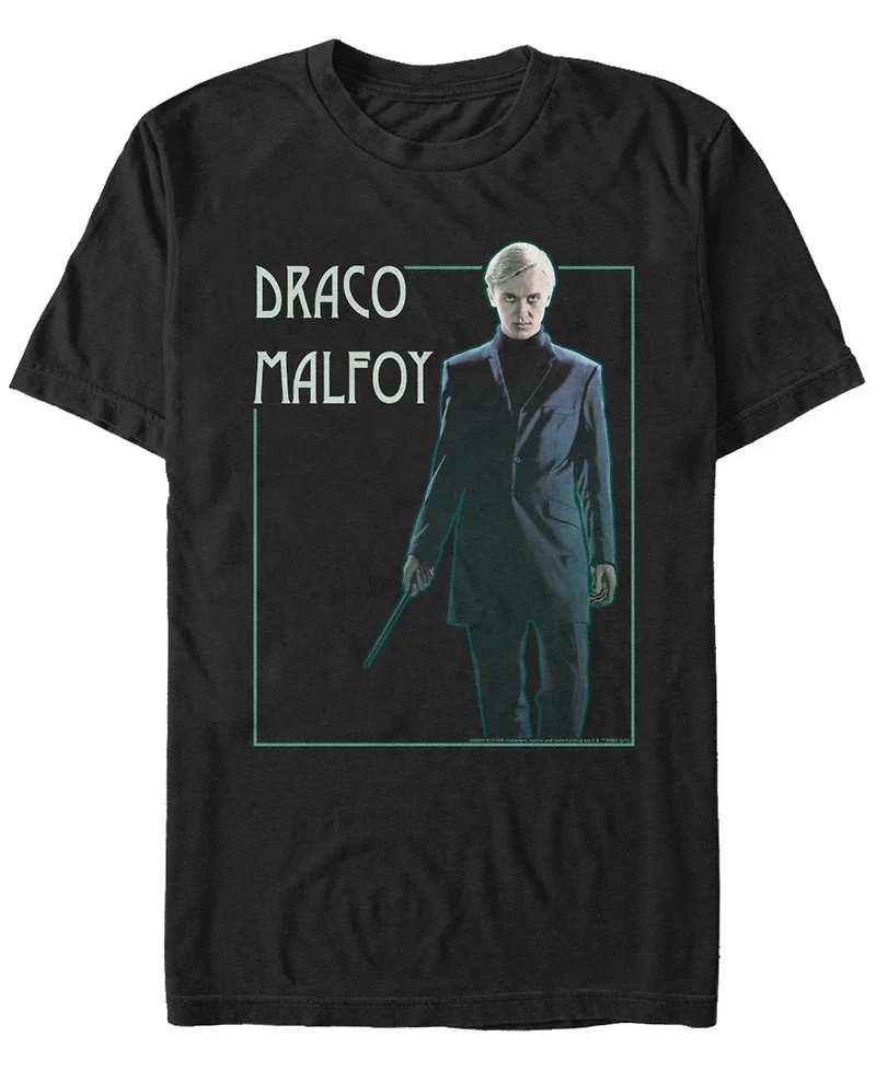 Fifth Sun Harry Potter Men's Draco Malfoy Portrait Short Sleeve T-Shirt