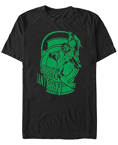 Fifth Sun Dc Men's Green Lantern Big Logo Short Sleeve T-Shirt