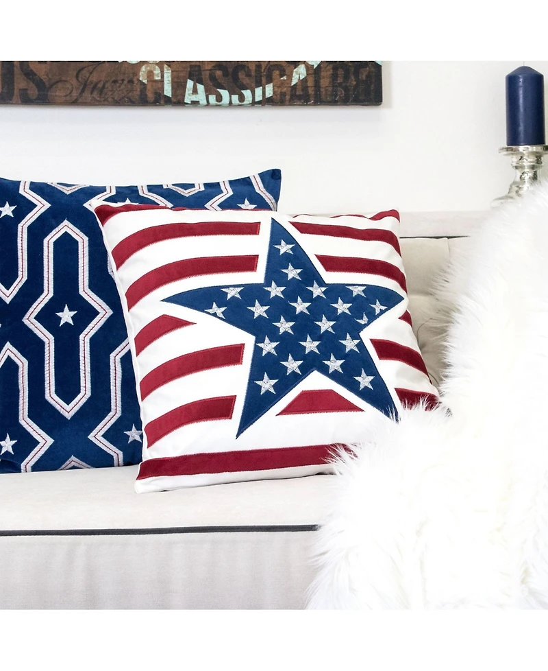 Homey Cozy Sienna Independence Day Decorative Pillow, 20" x 20"