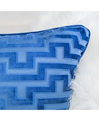 Homey Cozy Jasmine Modern Maze Decorative Pillow, 12" x 20"