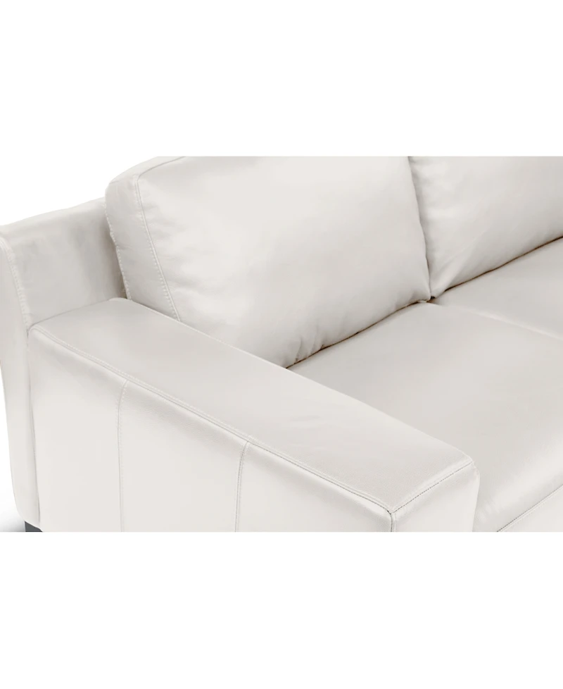 Closeout! Darrium 5-Pc. Leather Chaise Sectional with Corner Table & Console, Created for Macy's