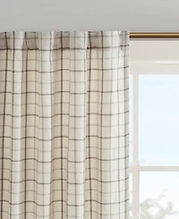Anaheim Plaid Curtain 1 Panel for bedroom, Rob Pocket/Back Tab fit up to 1.25 inches rod Single Living Room