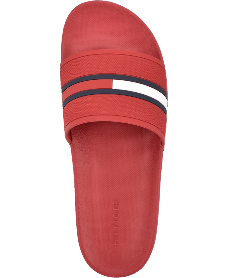 Tommy Hilfiger Men's Redder Flag Logo Pool Slide Sandals