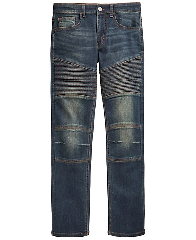 Ring of Fire Big Boys Swerve Stretch Moto Jeans, Created for Macy's
