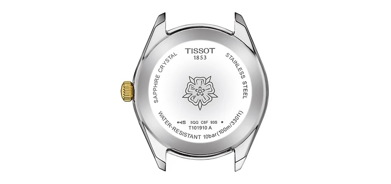 Tissot Women's Swiss Pr 100 Sport Chic T-Classic Two-Tone Stainless Steel Bracelet Watch 36mm
