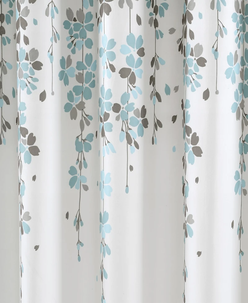 Lush Decor Weeping Flower Shower Curtain, 72" x