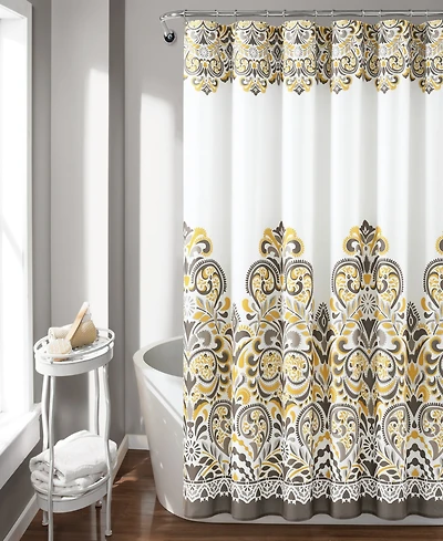 Lush Decor Clara Bohemian Shower Curtain, 72" x