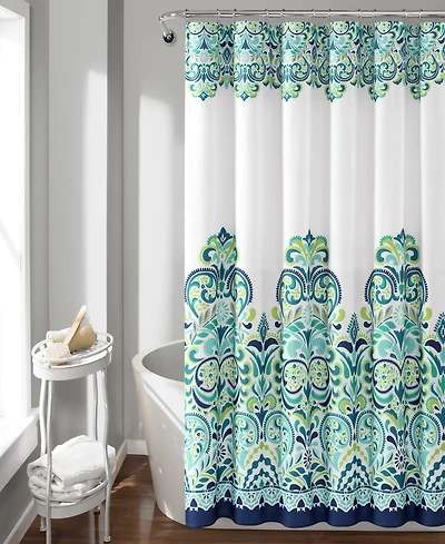 Lush Decor Clara Bohemian Shower Curtain, 72" x