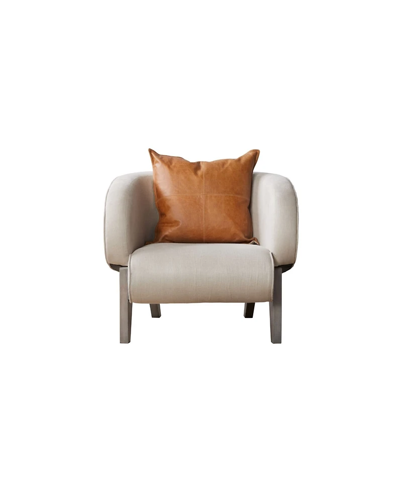 Union Home Accent Chair with Linen Upholstery