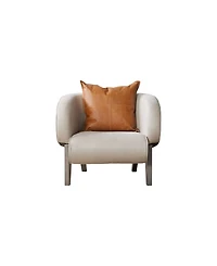 Union Home Accent Chair with Linen Upholstery