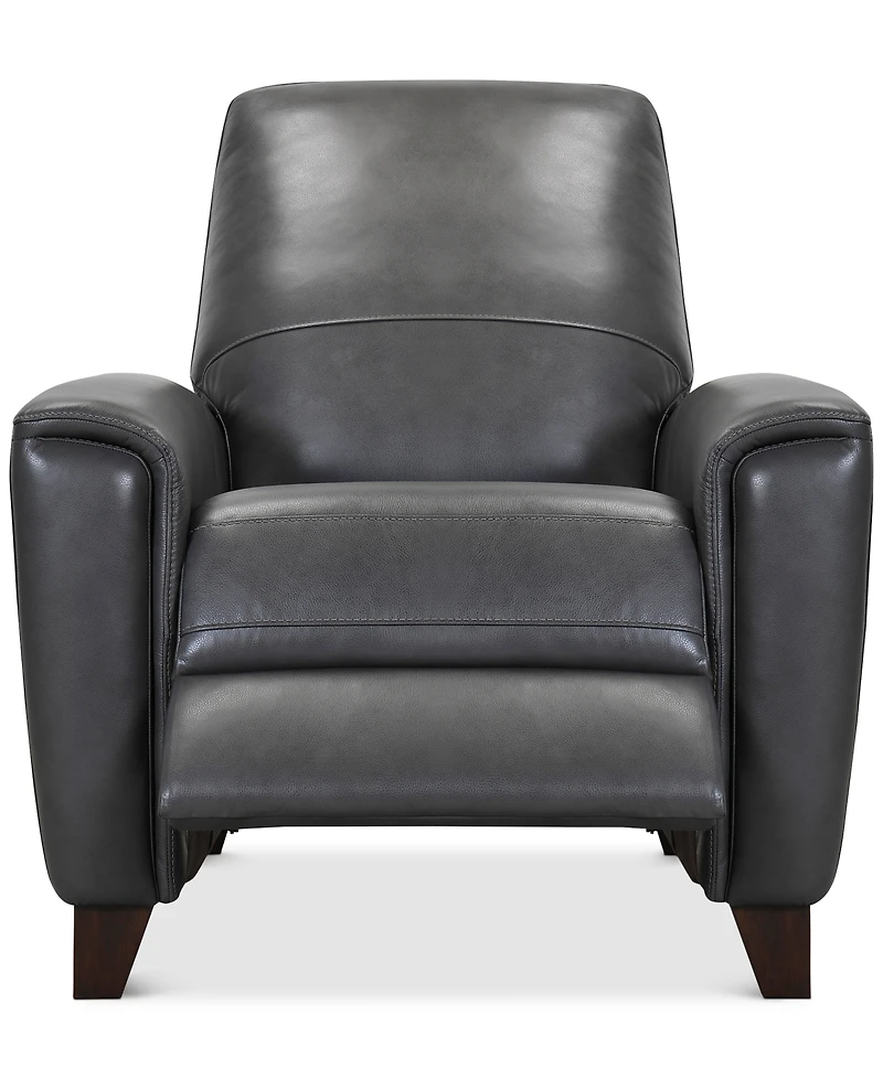 Brayna 35" Classic Leather Pushback Recliner, Created for Macy's