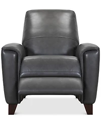 Brayna 35" Classic Leather Pushback Recliner, Created for Macy's