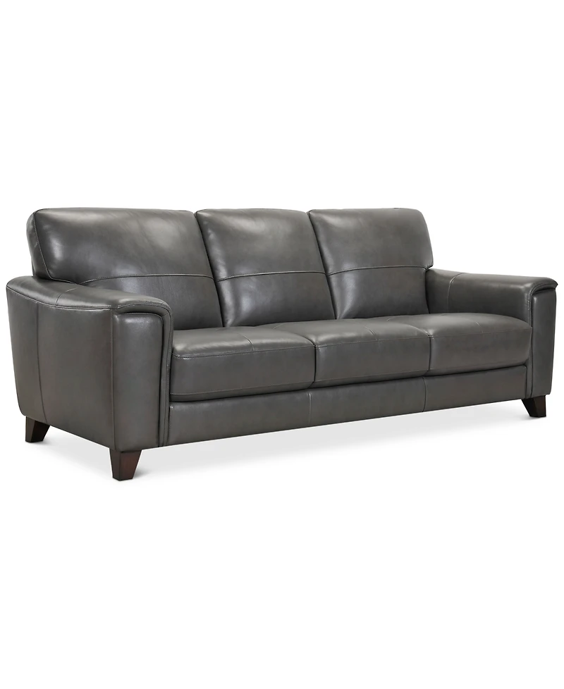 Brayna 88" Classic Leather Sofa, Created for Macy's