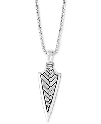 Effy Men's Arrow 22" Pendant Necklace in Sterling Silver