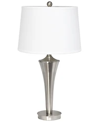 Elegant Designs Tapered 3 Pack Lamp Set 2 Table Lamps, 1 Floor Lamp with White Shades