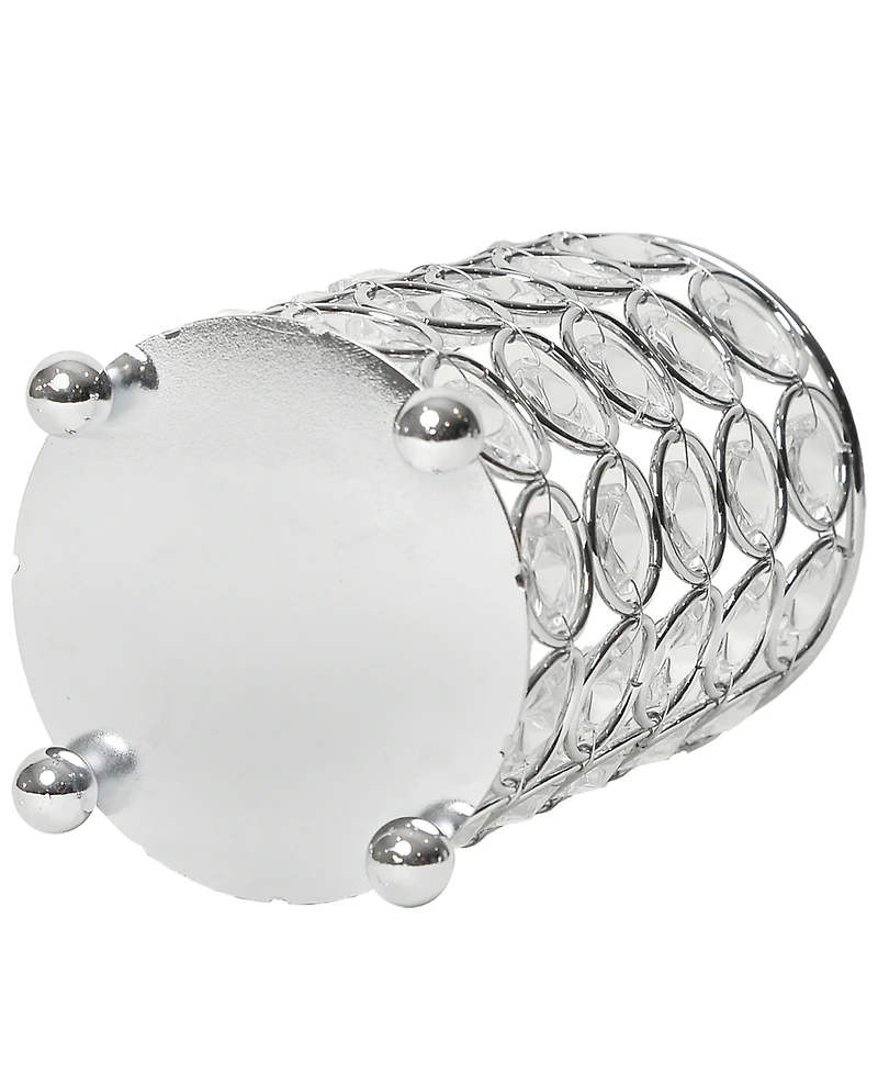 Elegant Designs Elipse Crystal Decorative Flower Vase, Candle Holder