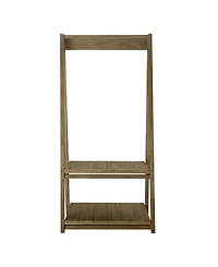 Yu Shan Essex Folding Coat Rack with 2 Shelves