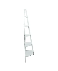 Yu Shan 5-Shelf Corner Ladder Bookcase