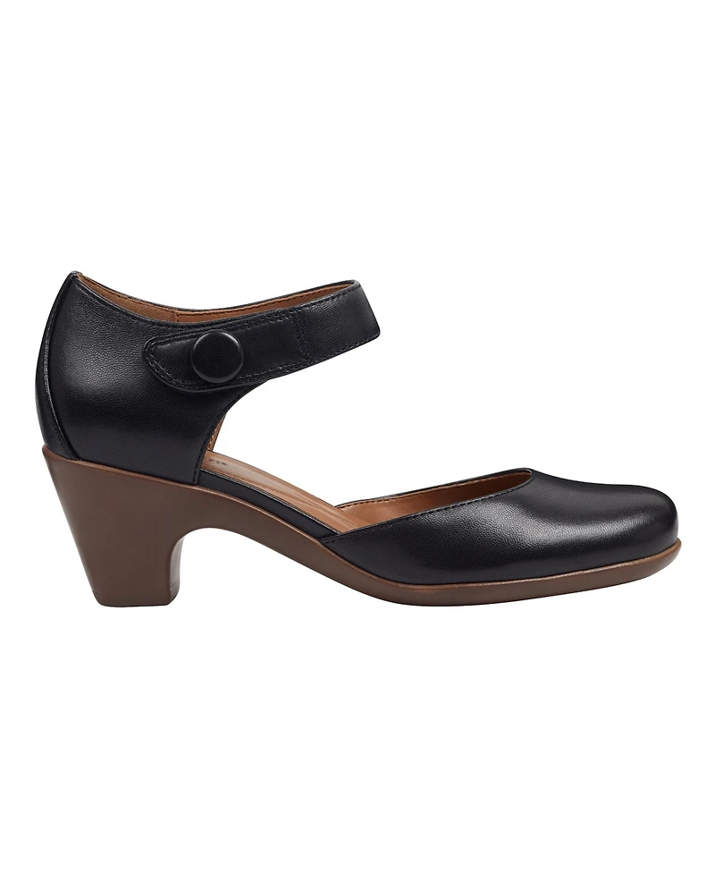 Easy Spirit Women's Clarice Mary Jane Block Heel Pumps