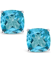 Swiss Blue Topaz (3-5/8 ct. t.w.) Stud Earrings in Sterling Silver