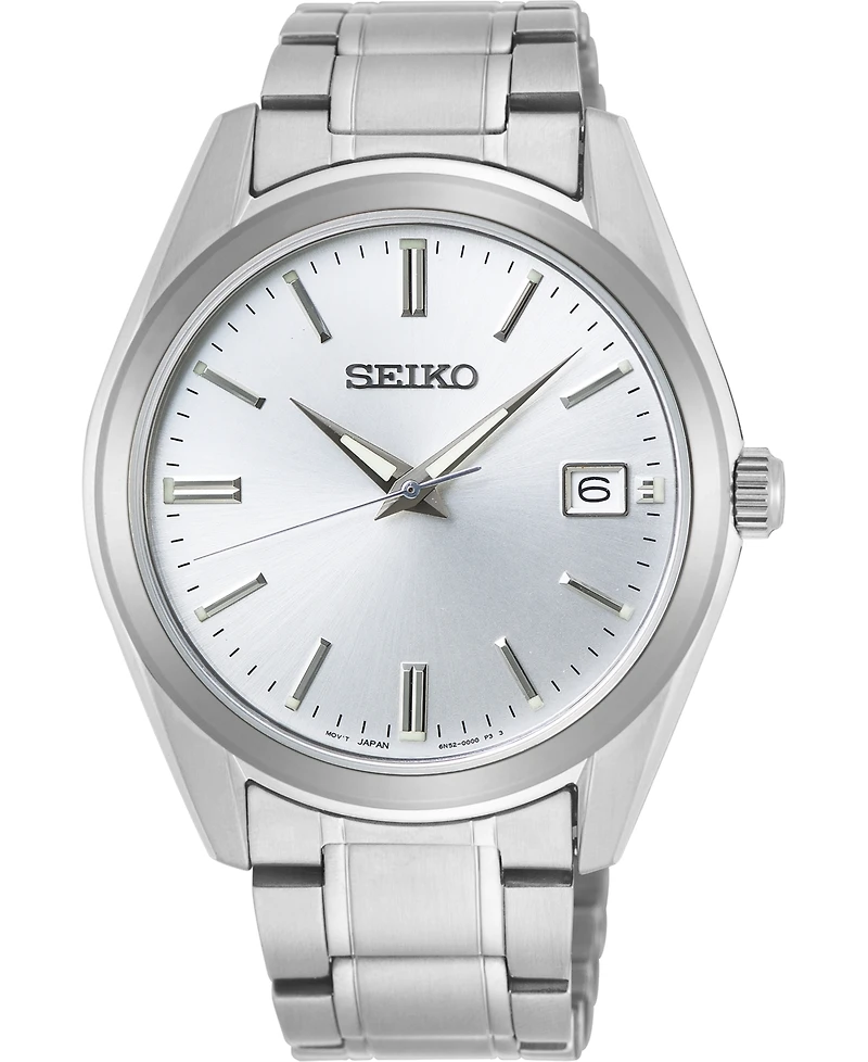 Seiko Men's Essentials Stainless Steel Bracelet Watch 40.2mm