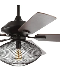 Clift 52" 1-Light Mid-Century Led Ceiling Fan with Remote