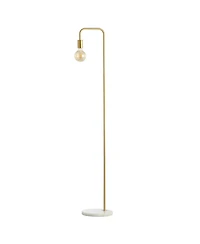 Vega 60" Minimalist Edison, Marble Floor Lamp