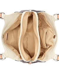 Giani Bernini Colorblock Pebbled 4-Poster Tote, Exclusively at Macy's