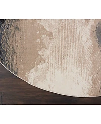 Long Street Looms Samuel SAM06 Driftwood 7'10" Round Area Rug