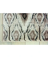 Long Street Looms Fate FAT02 Beige 2'2" x 7'6" Runner Rug