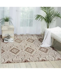 Long Street Looms Fate FAT02 Beige 5'3" x 7'4" Area Rug