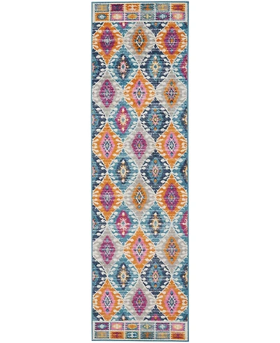 Long Street Looms Zeal ZEA02 Multi 2'2" x 7'6" Runner Rug