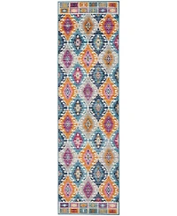Long Street Looms Zeal ZEA02 Multi 2'2" x 7'6" Runner Rug