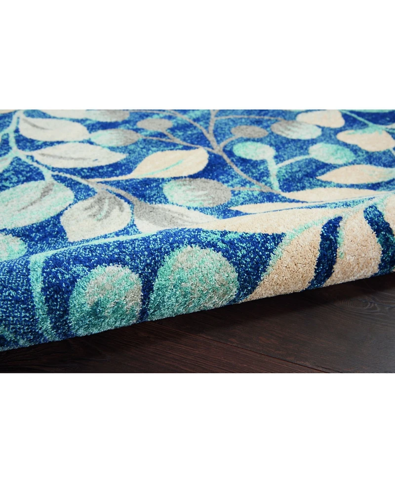 Long Street Looms Peace PEA03 Navy 4' x 6' Area Rug