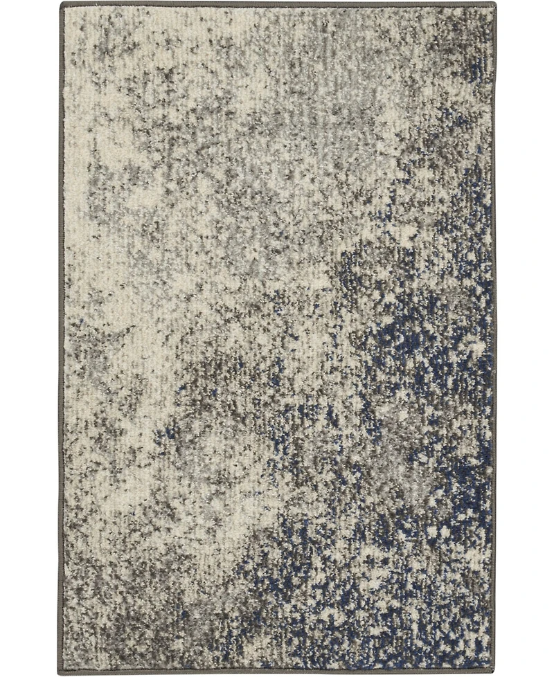 Long Street Looms Zeal ZEA10 Charcoal 1'10" x 2'10" Area Rug