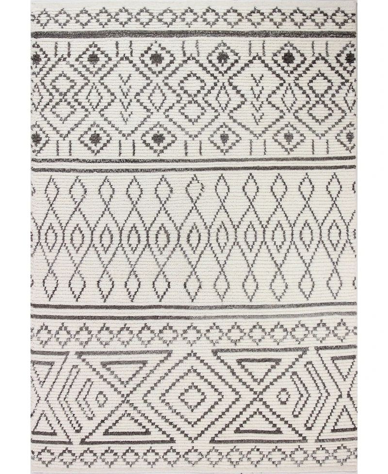 Closeout! Bashian Natural Wool M133 Ivory 3'6" x 5'6" Area Rug