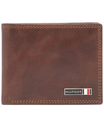 Tommy Hilfiger Men's Slim Bifold Rfid Leather Wallet