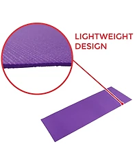 Sunny Health & Fitness Durable Tear-Resistant Yoga Mat, Blue