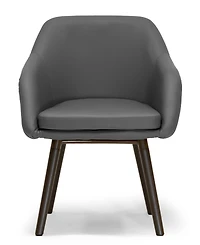 Glamour Home Set of 2 Adaya Arm Chair with Beech Legs