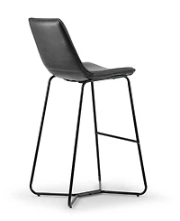 Glamour Home Set of 2 Amery Iron Frame Vintage-like Bar Stool