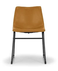 Glamour Home Set of 2 Adan Iron Frame Vintage-like Dining Chair