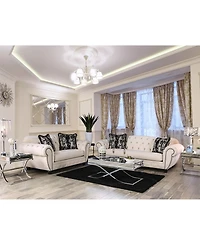Furniture of America Trelane Upholstered Love Seat