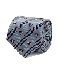 Dc Comics Superman Plaid Men's Tie
