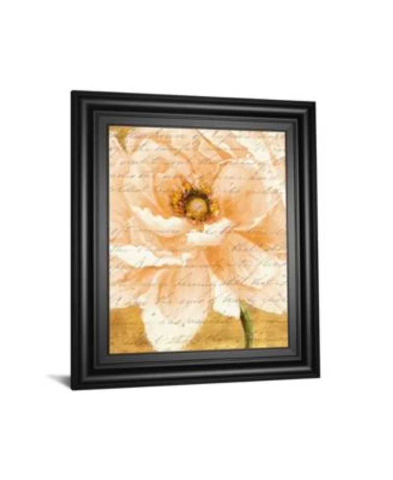 Classy Art Beautiful Cream Peonies Script By Patricia Pinto Framed Print Wall Art Collection