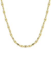 And Now This Mirror Link 18" Chain Necklace Silver-Plate or Gold Plate